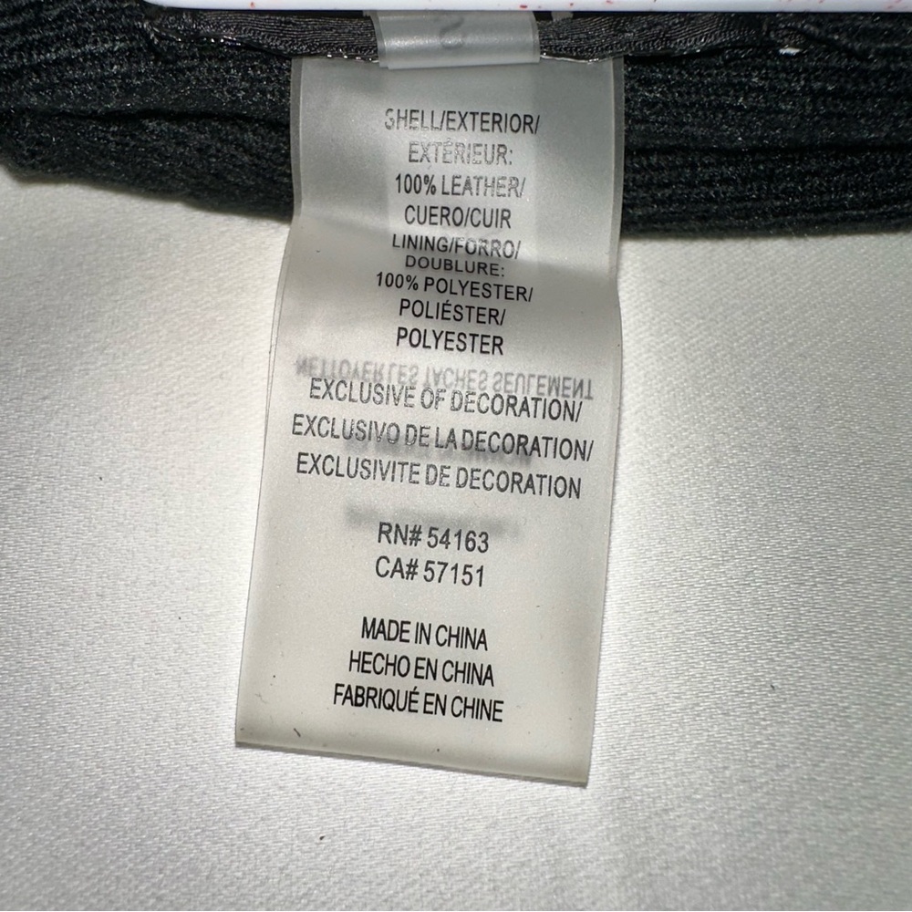 NWOT DKNY 100% genuine leather gloves size S lined with polyester - Picture 7 of 7